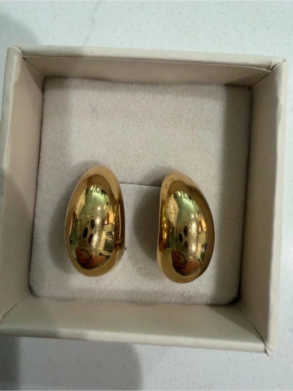 Gold-Tone Teardrop Earrings - Women Accessories
